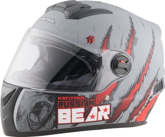 Casco Kontrol M61 Russian Bear Blanco Azul