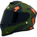 Casco X-SPORTS V151 Swamp verde naranja Mate