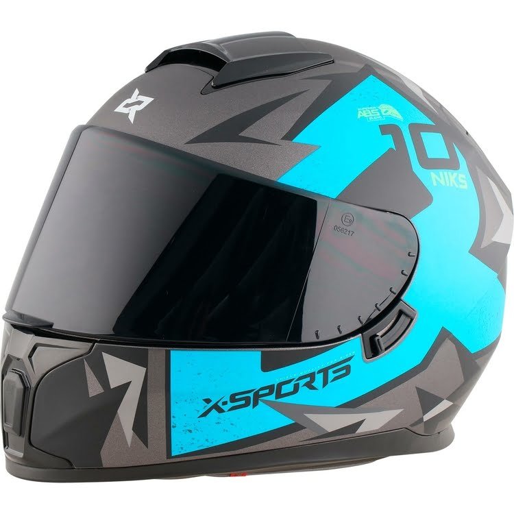 Casco Xsports M66 Sun Visor Ioniks Gris Cielo MATE