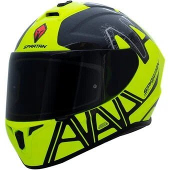 CASCO SPARTAN FF112 DRAKEN DEKERS AMARILLO FLUOR BRILLO
